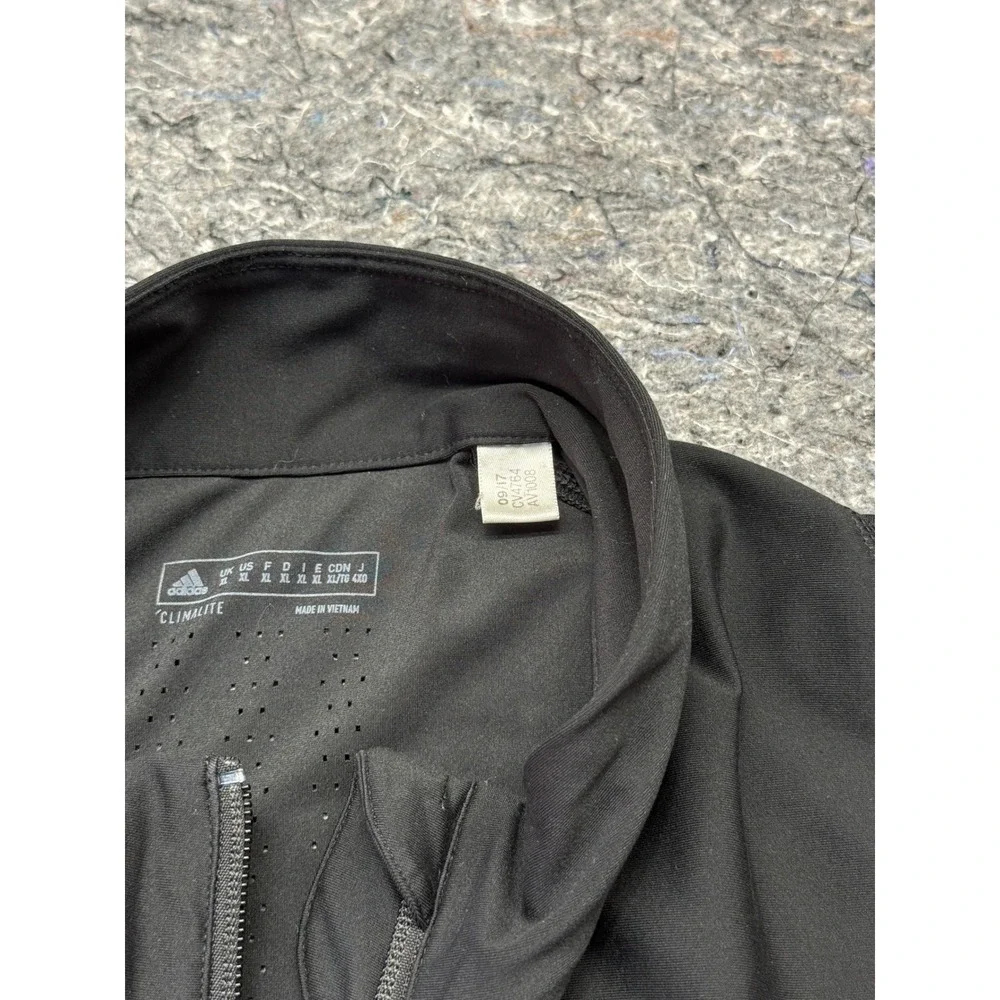 Adidas Climalite Mens Full Zip Cycling Jacket Black XL CV4764 Athletic Training